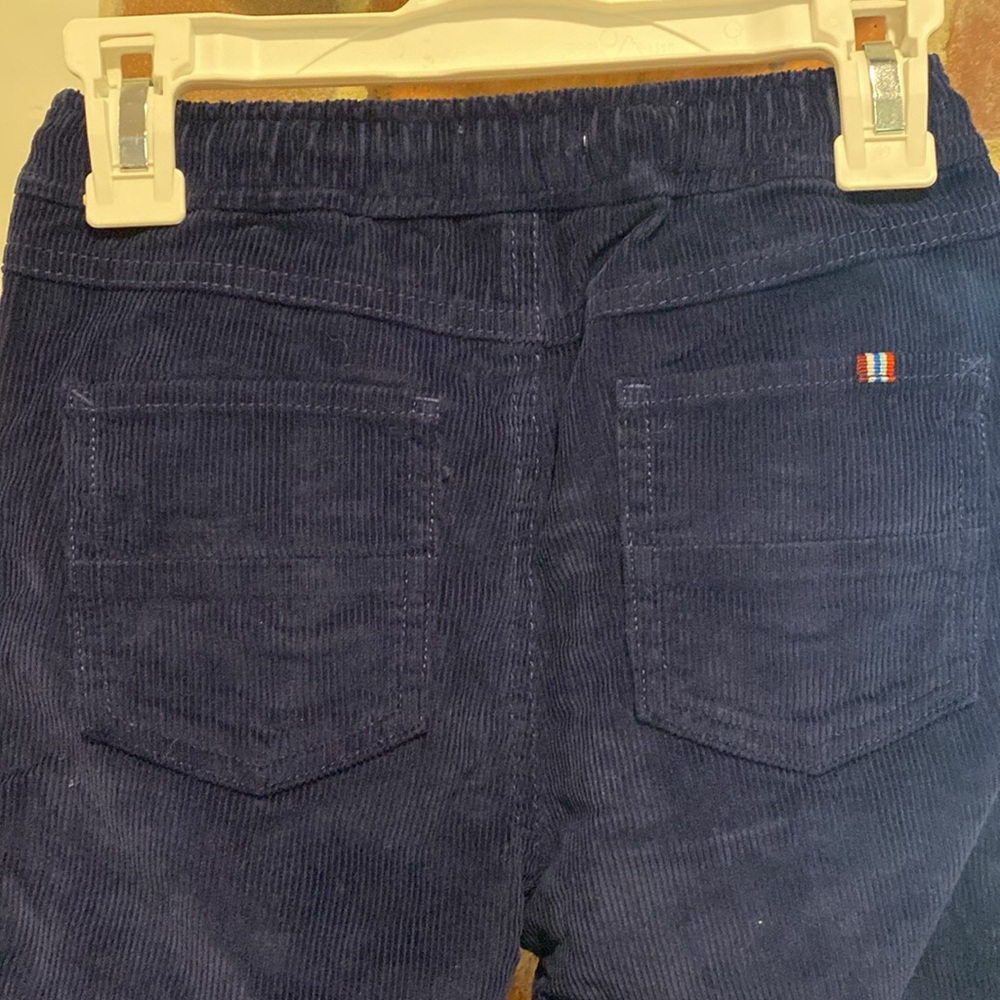 Boden Blue Corduroy Trousers with Red Details - Picture 4 of 4